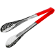 Cleste gratar inox maner silicon antiderapant 29cm rosu prindere sigura Adison